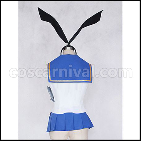 Kantai Collection Ship Girl Shimakaze Cosplay Costume coscarnival - Side Profile