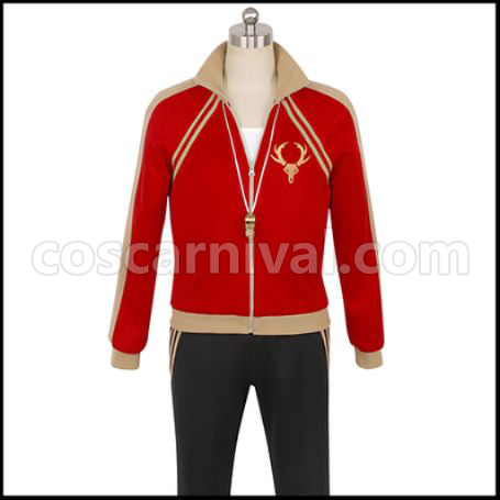 Twisted Wonderland Ashton Vargas Cosplay Costume coscarnival - Front View