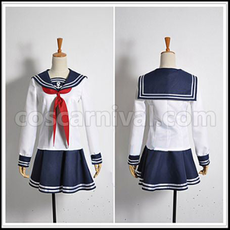 Kantai Collection Inazuma Cosplay Costume coscarnival - Front View