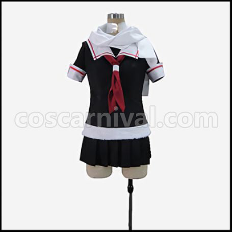 Kantai Collection Yudachi Cosplay Costume coscarnival - Front View