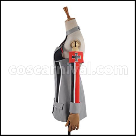 Kantai Collection Bismarck Cosplay Costume coscarnival - Back View
