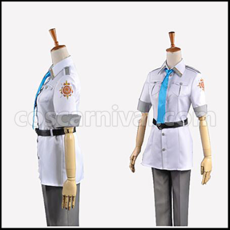 Kamigami no Asobi Baldr Hringhorni Summer Uniform Cosplay Costume coscarnival - Back View