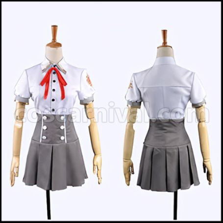 Kamigami no Asobi Kusanagi Yui Summer Uniform Cosplay Costume coscarnival - Front View