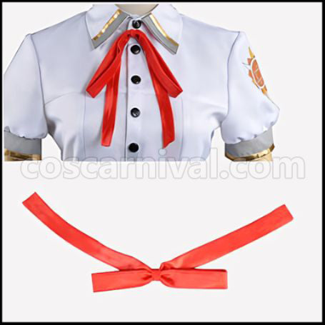 Kamigami no Asobi Kusanagi Yui Summer Uniform Cosplay Costume coscarnival - Collar Design