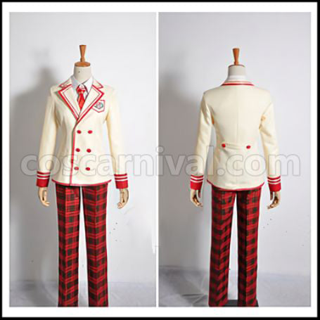 Shuumatsu no Shiori Project Male Uniform Aya Cosplay Costume coscarnival - Front View