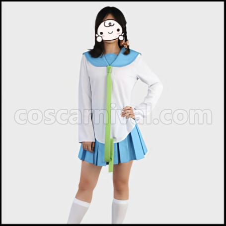 Nisekoi Fuu-chan Bonyari High School First Year Girls' Uniform Cosplay Costume coscarnival - Front View