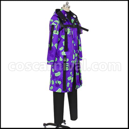 Twisted Wonderland Beans Camo Azul Ashengrotto Cosplay Costume coscarnival - Back View