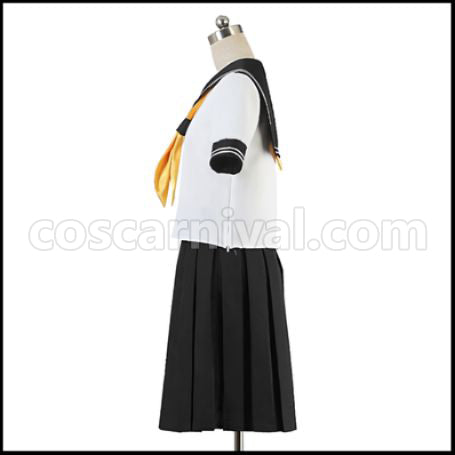 Nisekoi Marika Tachibana Bonyari High School Summer Uniform Cosplay Costume coscarnival - Back View
