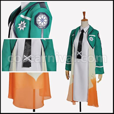 Mahouka Koukou no Rettousei Saegusa Mayumi Student Council, Clubs, and Public Morals Committee Cosplay Costume by coscarnival - Back View