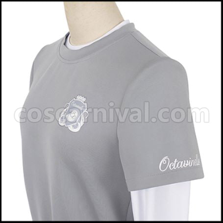 Twisted Wonderland Octavinelle Dormitory Floyd Leech Gym Clothes Cosplay Costume coscarnival - Collar Design