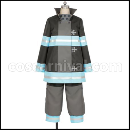 Fire Force Tooru Kishiri Cosplay Costume coscarnival - Front View