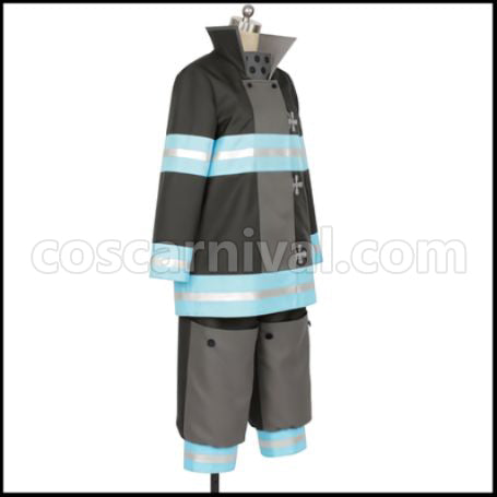 Fire Force Tooru Kishiri Cosplay Costume coscarnival - Back View
