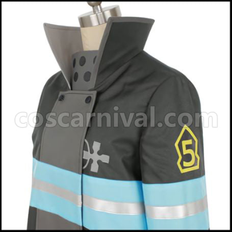 Fire Force Tooru Kishiri Cosplay Costume coscarnival - Collar Design