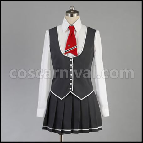 Kamigami no Asobi Kusanagi Yui High School Uniform Cosplay Costume coscarnival - Detail Close-up