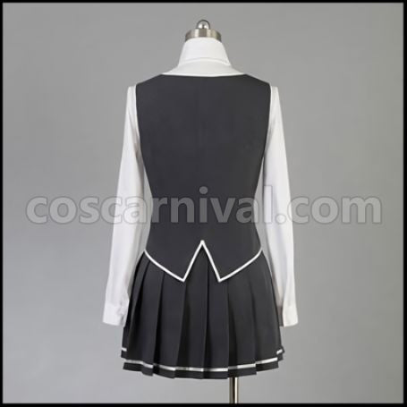 Kamigami no Asobi Kusanagi Yui High School Uniform Cosplay Costume coscarnival - Collar Design
