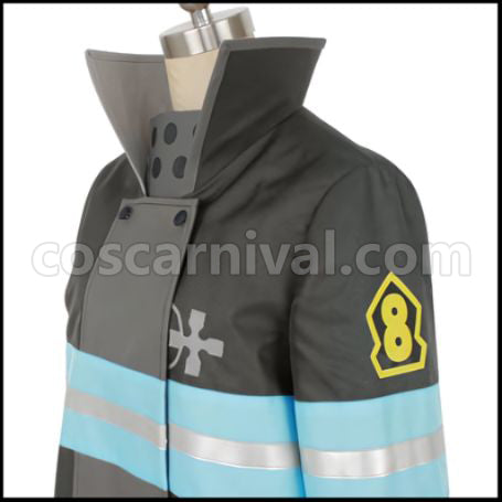 Fire Force Tooru Kishiri Cosplay Costume coscarnival - Cuff Style