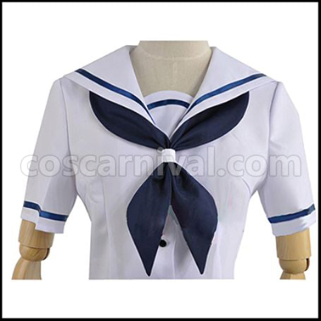 Hanayamata Hana N. Fontainestand Summer Uniform Cosplay Costume coscarnival - Back View