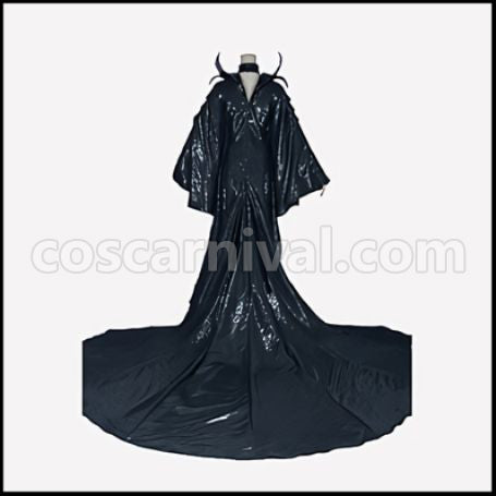 Maleficent Evil Fairy Sleeping Beauty Maleficent Cosplay Costume coscarnival - Side Profile