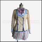 If Her Flag Breaks Akane Mahougasawa Uniform Cosplay Costume coscarnival - Front View