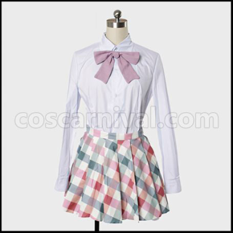 If Her Flag Breaks Akane Mahougasawa Uniform Cosplay Costume coscarnival - Material Texture