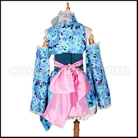 Love Live! SR Yukata Edition Awakening After Eri Ayase Cosplay Costume coscarnival - Side Profile