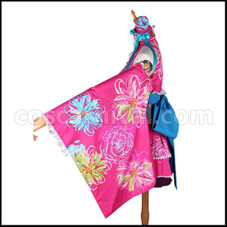 Love Live! SR Yukata Edition Awakening After Nozomi Tojo Cosplay Costume coscarnival - Back View