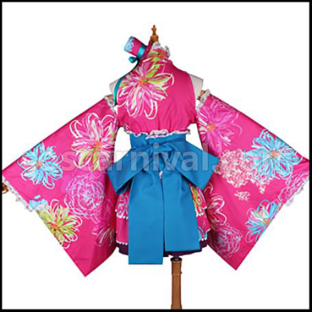 Love Live! SR Yukata Edition Awakening After Nozomi Tojo Cosplay Costume coscarnival - Side Profile