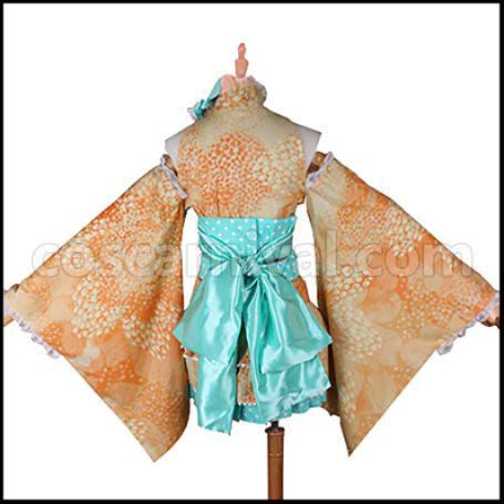 Love Live! SR Yukata Edition Awakening After Rin Hoshizora Cosplay Costume coscarnival - Side Profile