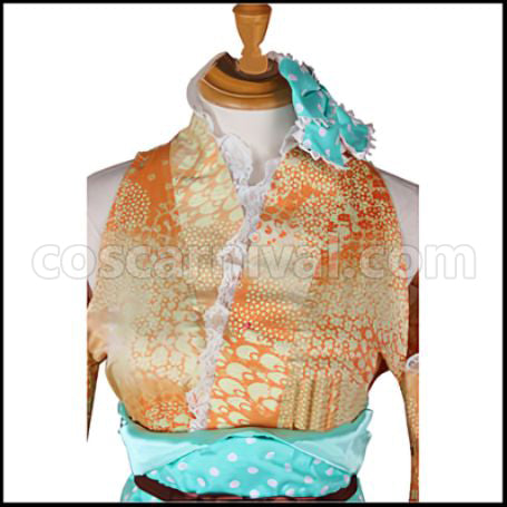 Love Live! SR Yukata Edition Awakening After Rin Hoshizora Cosplay Costume coscarnival - Detail Close-up