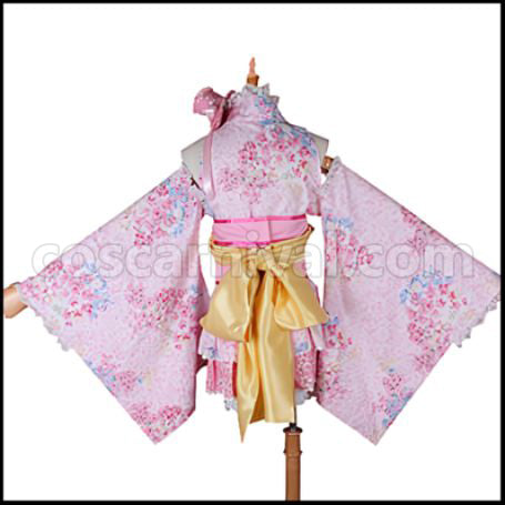 Love Live! SR Yukata Edition Awakening After Nico Yazawa Cosplay Costume coscarnival - Side Profile