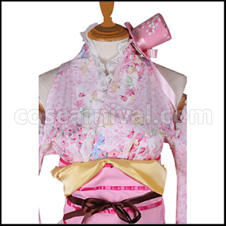 Love Live! SR Yukata Edition Awakening After Nico Yazawa Cosplay Costume coscarnival - Detail Close-up