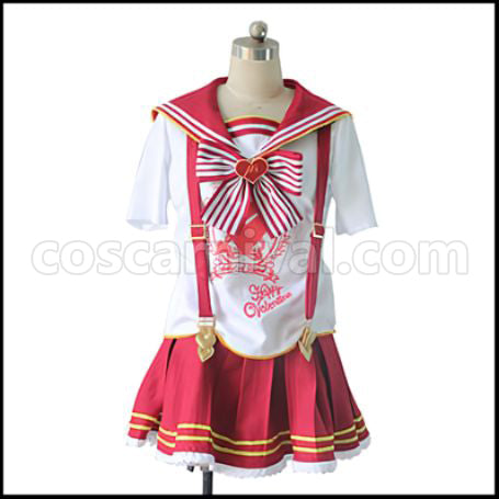 Love Live! Valentine's Edition SR Post-Awakening Honoka Kosaka Cosplay Costume coscarnival - Collar Design