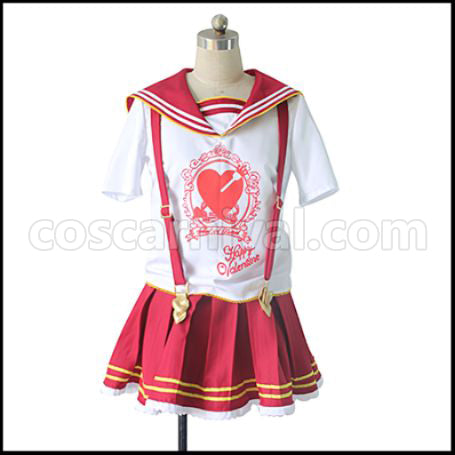 Love Live! Valentine's Edition SR Post-Awakening Honoka Kosaka Cosplay Costume coscarnival - Hem Detail