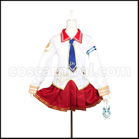 Love Live! SR February Valentine's Edition Pre-Awakening Umi Sonoda Cosplay Costume coscarnival - Front View