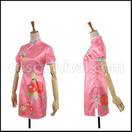 Love Live! UR August China Dress Edition Nico Yazawa Before Awakening Cosplay Costume coscarnival - Back View