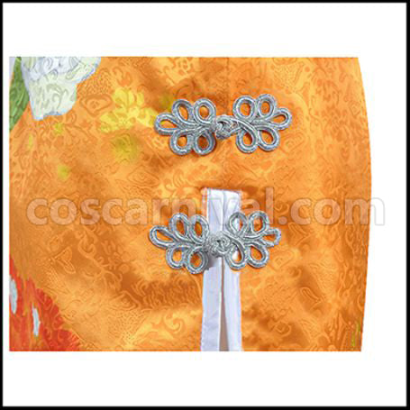 Love Live! SR August China Dress Edition Honoka Kosaka Cosplay Costume coscarnival - Detail Close-up