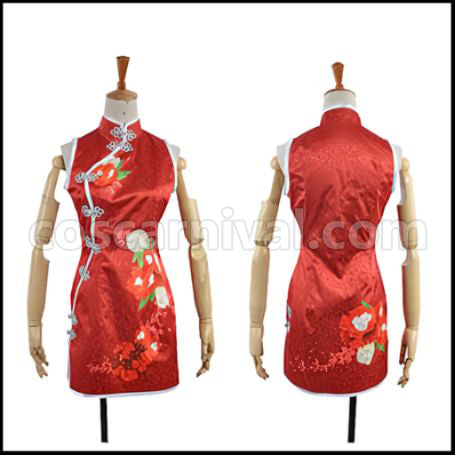 Love Live! UR August China Dress Edition Maki Nishikino Before Awakening Cosplay Costume coscarnival - Front View