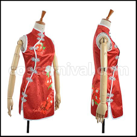 Love Live! UR August China Dress Edition Maki Nishikino Before Awakening Cosplay Costume coscarnival - Back View