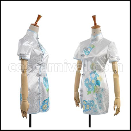 Love Live! UR August China Dress Edition Kotori Minami Before Awakening Cosplay Costume coscarnival - Back View
