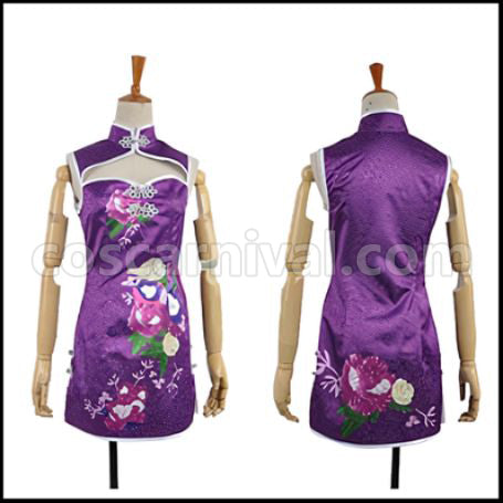 Love Live! SR August China Dress Edition Nozomi Tojo Cosplay Costume coscarnival - Front View