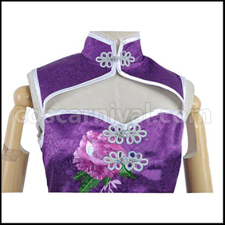 Love Live! SR August China Dress Edition Nozomi Tojo Cosplay Costume coscarnival - Side Profile