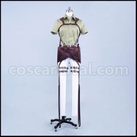 Attack on Titan Scout Regiment Bertolt Hoover Cosplay Costume coscarnival - Detail Close-up