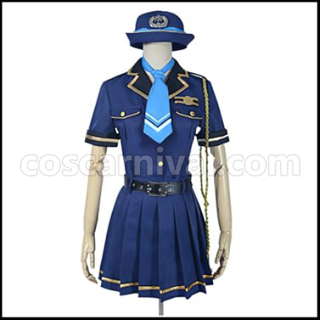 Love Live! SR Occupation Edition Awakening After Umi Sonoda Police Officer Cosplay Costume coscarnival - Front View