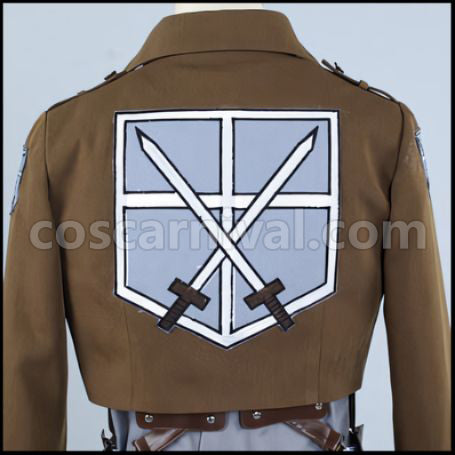 Attack on Titan Scout Regiment Bertolt Hoover Cosplay Costume coscarnival - Color and Pattern