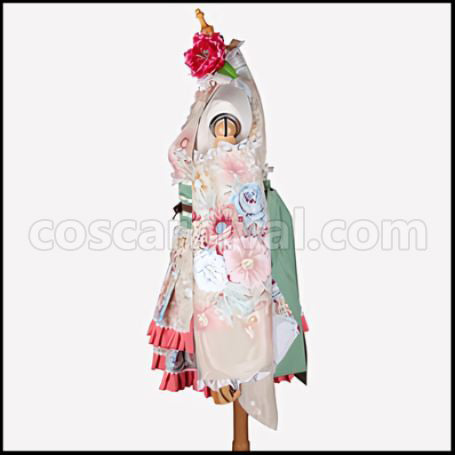 Love Live! Hanayo Koizumi Summer Festival Cosplay Costume coscarnival - Back View