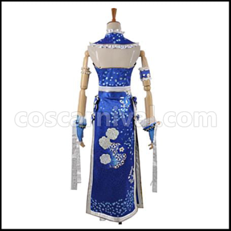 Love Live! SR August China Dress Edition After Awakening Umi Sonoda Cosplay Costume coscarnival - Back View