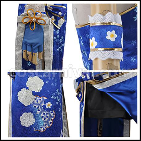 Love Live! SR August China Dress Edition After Awakening Umi Sonoda Cosplay Costume coscarnival - Side Profile