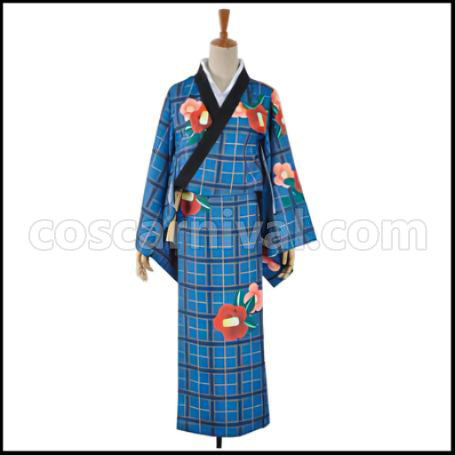 Love Live! School Idol Festival Seven Lucky Gods Edition Love-Struck Celestial Maiden UR Pre-Awakening Eri Ayase Cosplay Costume coscarnival - Side Profile