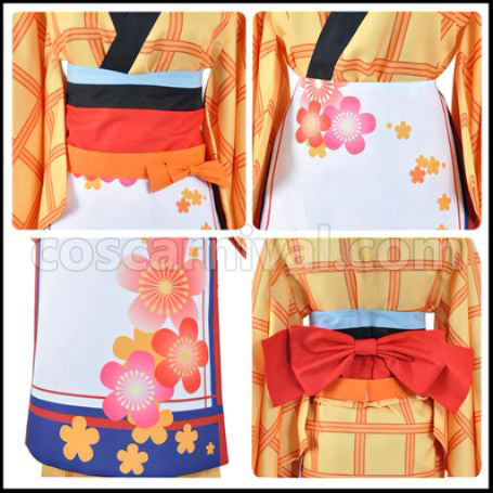 Love Live! School Idol Festival Seven Lucky Gods Edition Jurojin SR Pre-Awakening Rin Hoshizora Cosplay Costume coscarnival - Side Profile