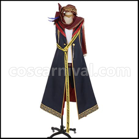 Twisted Wonderland Scarabia Dormitory Kalim Al-Asim Cosplay Costume coscarnival - Front View